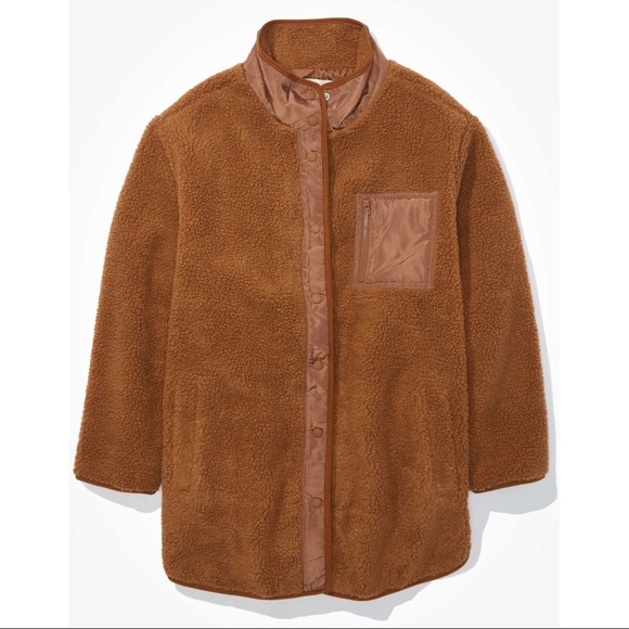 AE Sherpa Snap Front Jacket - Picture 3 of 7